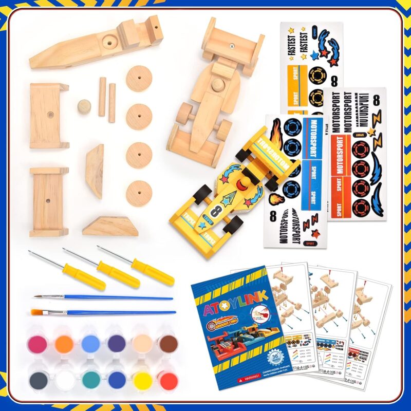 Set 3 Masini de curse Kit pentru desen Asamblare Banc de lucru