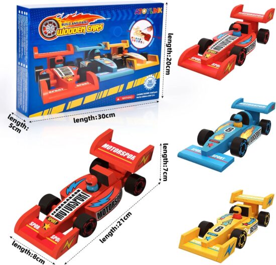 Set 3 Masini de curse Kit pentru desen Asamblare Banc de lucru