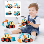 Set 4 Vehicule demontabile Jucarii de construit Asamblat 106 piese