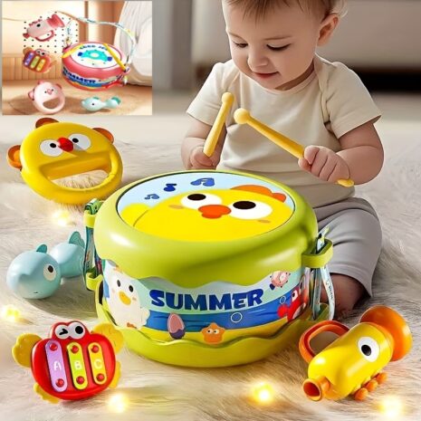 Set-5-Jucarii-muzicale-bebe-Toba-Trompeta-Zornaitoare-Percutie