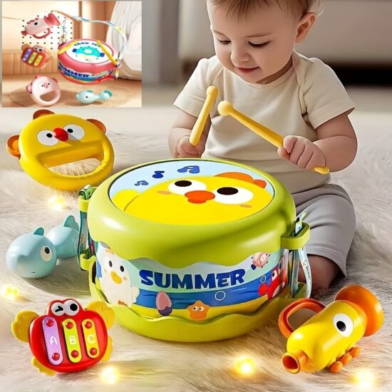 Set 5 Jucarii muzicale bebe Toba Trompeta Zornaitoare Percutie Set-5-Jucarii-muzicale-bebe-Toba-Trompeta-Zornaitoare-Percutie