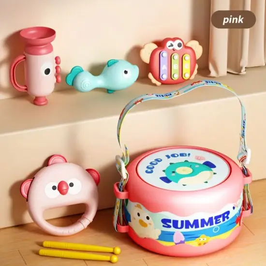 Set-5-Jucarii-muzicale-bebe-Toba-Trompeta-Zornaitoare-Percutie