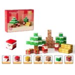 Set 60 Cuburi magnetice Mos Craciun Magnetic Jucarii Stem