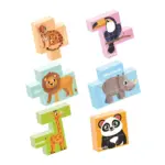 Set 9 cuburi magnetice Animale si pasari Asambleaza Puzzle