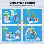 Set 93 Cuburi magnetice Minecraft Ice Jucarii Stem de construit