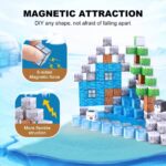 Set 93 Cuburi magnetice Minecraft Ice Jucarii Stem de construit