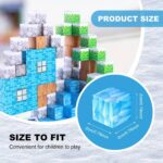 Set 93 Cuburi magnetice Minecraft Ice Jucarii Stem de construit
