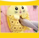 Set-Ananas-Perna-de-dormit-si-Paturica-pliabila-pufoasa-din-plus