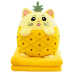 Set-Ananas-Perna-de-dormit-si-Paturica-pliabila-pufoasa-din-plus