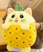 Set-Ananas-Perna-de-dormit-si-Paturica-pliabila-pufoasa-din-plus