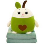 Set Avocado Perna de dormit si Paturica pliabila pufoasa din plus