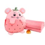 Set Capsuna Perna de dormit si Paturica pliabila pufoasa din plus