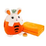 Set Morcov Perna de dormit si Paturica pliabila pufoasa din plus