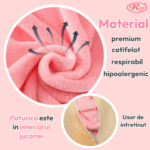 Set Unicorn cu Perna de dormit si Paturica pliabila pufoasa din plus