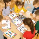 Set magnetic 274 piese Stem Litere Cifre si Plansa magnetica