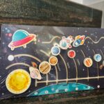 Sistemul solar Limba romana Puzzle labirint lemn cu 8 Planete