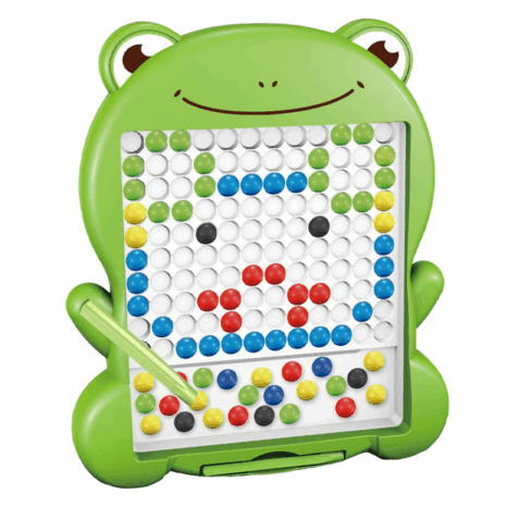 Tabla desen Joc Mozaic Broscuta piese colorate si pix magnetic