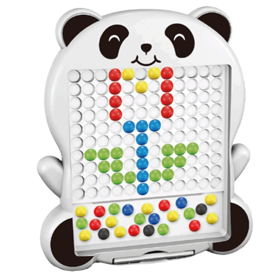Tabla desen Joc Mozaic Panda piese colorate si pix magnetic Tabla desen Joc Mozaic Panda piese colorate si pix magnetic