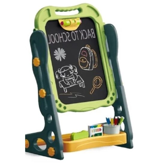 Tabla educativa magnetica copii Dinozaur cu accesorii si depozitare