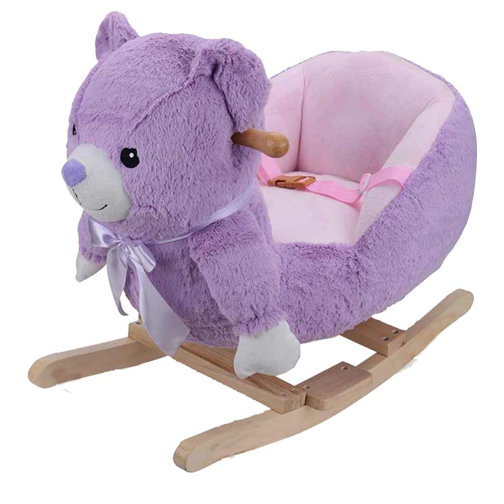 Balansoar plus Ursuletul Mov cu Spatar si Centura de siguranta