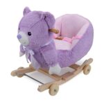 Balansoar plus Ursuletul Mov cu Spatar si Centura de siguranta