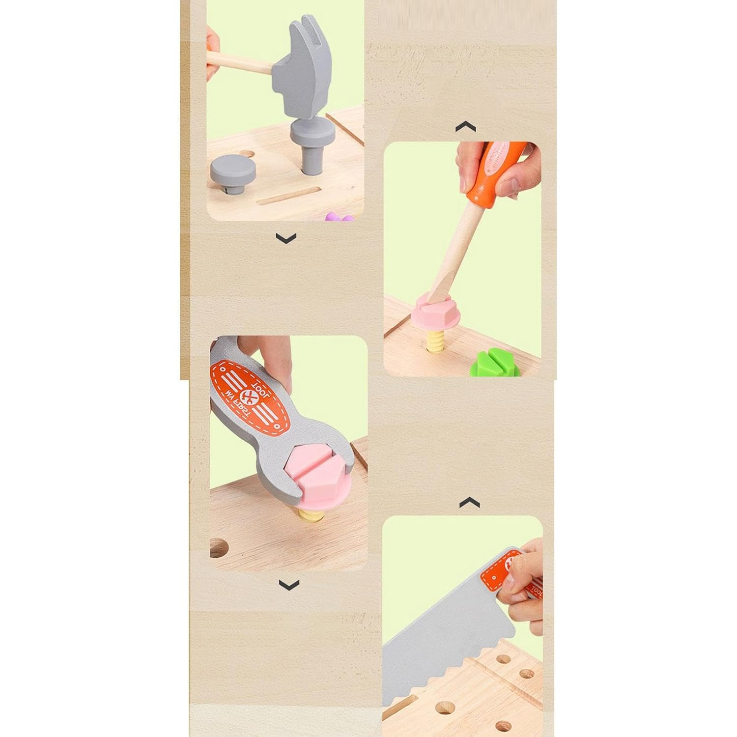 Banc de lucru copii Ladita Atelierul cu scule Demontare Constructii