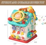 Casuta interactiva Montessori Busy Board cu Volan si incuietori