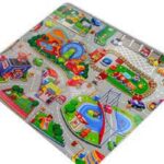 Covor joaca copii Oraselul Puzzle burete Trafic 120x120 cm