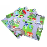 Covor joaca copii Oraselul cu sosele Puzzle burete Trafic 120x120cm