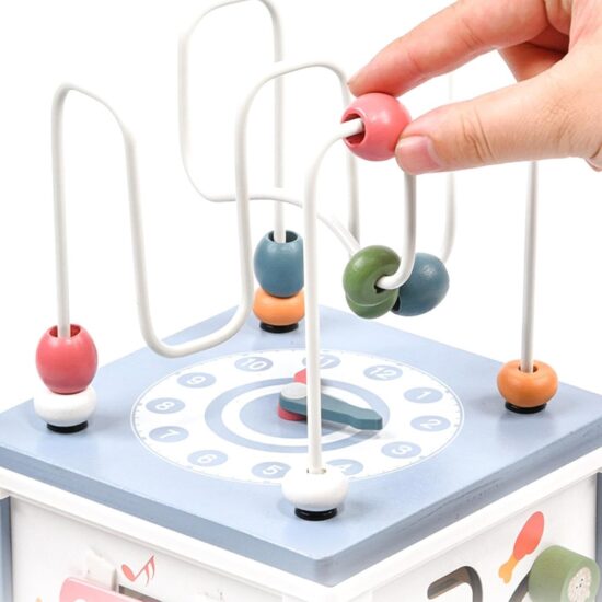 Cub Activitati Montessori 8in1 Incuietori Xilofon Sortare forme lemn