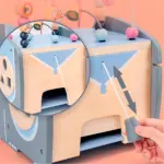 Cub Montessori 5in1 Elefantul cu activitati motrice si Sortare