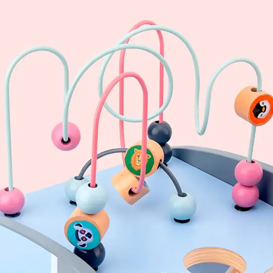 Cub Montessori 5in1 Elefantul cu activitati motrice si Sortare