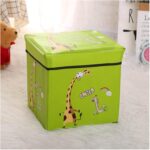 Cutie pentru depozitare Girafa pliabila cu capac si desene