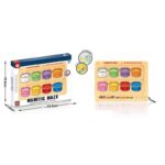 Joc Montessori Labirint magnetic cu pix Sortare Culori si numarare