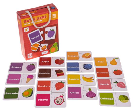 Joc Puzzle educativ Invata Culori si obiecte cu ajutorul ilustratiilor