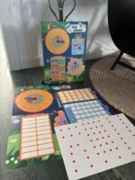 Joc educativ Calendar in Limba romana cu Ceas Anotimpurile Zilele