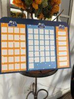 Joc educativ Calendar in Limba romana cu Ceas Anotimpurile Zilele