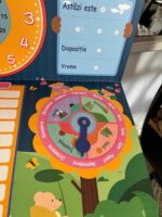 Joc educativ Calendar in Limba romana cu Ceas Anotimpurile Zilele