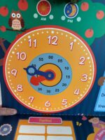 Joc educativ Calendar in Limba romana cu Ceas Anotimpurile Zilele