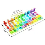 Joc logaritmic 4in1 Asocieri si Recunoastere Litere Alfabet si Cifre