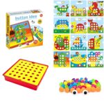 Joc mozaic Dinozaur cu 46 butoni puzzle 12 planse Genius Art