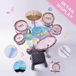 Jucarie Jazz Set Tobe Microfon Cinel Scaun Instrumente muzicale