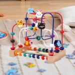 Jucarie Labirint motricitate Circuit Montessori cu Abac si Animale