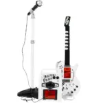 Jucarie Microfon cu suport Chitara electrica Amplificator pentru copii