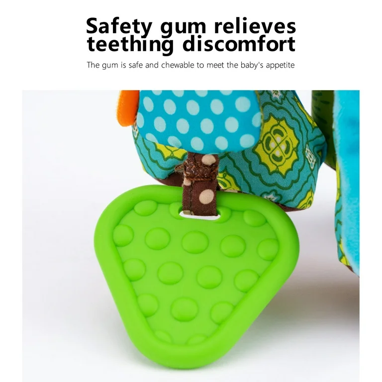 Jucarie dentitie bebelusi Girafa muzicala senzoriala Texturi diferite