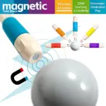 Jucarii magnetice Stem 86 piese Sticks flexibile Forme constructie