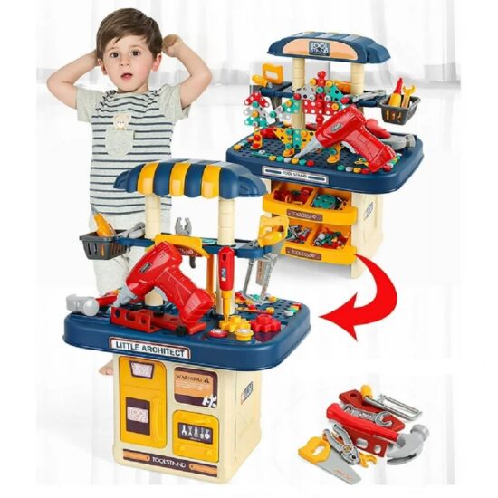 Masuta cu scule Joc de asamblat Bancul de lucru pentru mester Masuta cu scule Joc de asamblat Bancul de lucru pentru mester