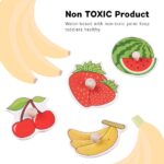 Puzzle incastru Fructe sanatoase pentru copii cu butoni din lemn