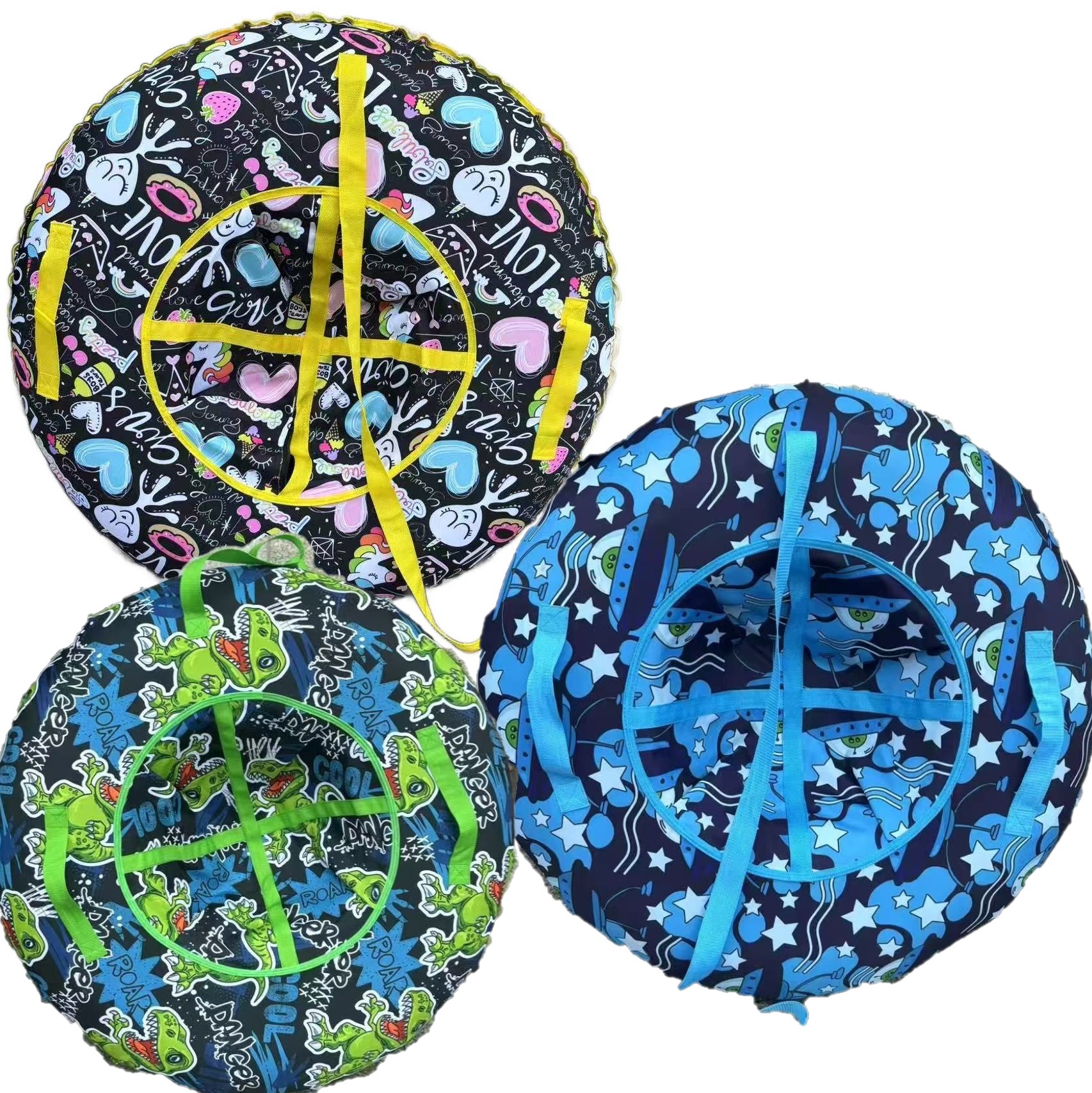 Sanie gonflabila cu camera Cercul pentru zapada Sasiu din cauciuc