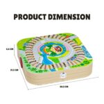 Servieta cu cuburi Circuit cu Cale ferata cu Tren Masini Forme